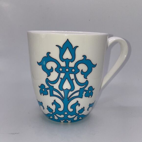 Portfolio OtO Bundle of 4 Bone China Multicolored Coffee Mugs w/Eclectic Designs - Picture 8 of 16